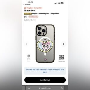 Brand new never used casetify Esther bunny case iPhone pro max 15